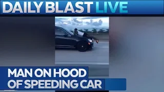 911 Call From Man On Top Of A Speeding Car