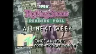 MTV 1986 Rolling Stone Readers' Poll Promo (1987)