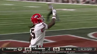 GEORGIA GAME SEALING 79 YARD PICK SIX VS ALABAMA