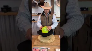 How to reshape the crown on a felt hat