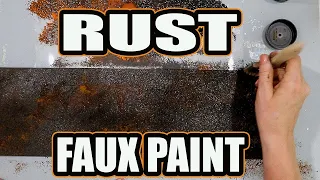 UPDATED Faux Rust Painting   Quick, Easy and Cheap!