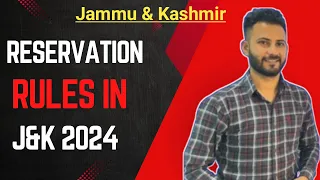 Jammu & kashmir Reservation Rules : 2024 || Direct Recruitment Reservation 🤔🤔