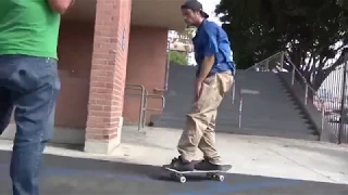 Chris Joslin Hardflip Backside 180 Hollywood High 16 Stairs