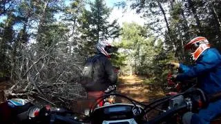 Husqvarna TE 250 - Single track and woods - GoPro