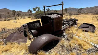 11 MILES HIKED AND 4 CLASSIC CARS FOUND IN JOSHUA TREE CALIFORNIA.