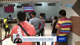 Ilang boboto sa probinsya, nagpasya nang bumiyahe para iwas-siksikan sa weekend | Saksi