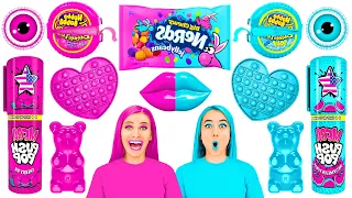 Pink Food vs Blue Food Color Challenge | Crazy Challenge by PaRaRa