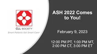 ASH 2022 Comes to You with CLL Society