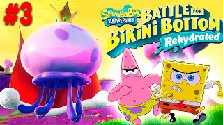 БИТВА С КОРОЛЕМ МЕДУЗОЙ! Приключение ГУБКИ БОБА SpongeBob SquarePants: Battle for Bikini Bottom #3