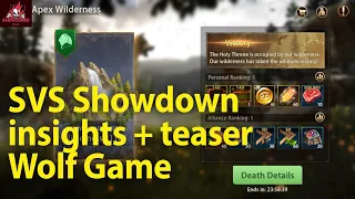 Wolf Game | SVS Showdown insights  + teaser