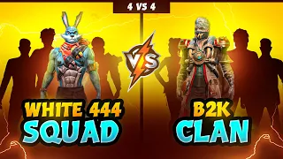 White444 Vs Born2kill Clan part - 1 || Free Fire 4 Vs 4 Insane Battle B/w Legends - Garena Free fire