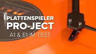 Pro-Ject E1 & A1 im Test:  Minimalistisch gute Plattenspieler | Plattenteller & Tonarme im Check