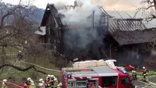 Bauernhof in Batschuns niedergebrannt I.