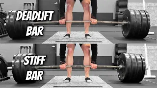 Deadlift Bar vs Stiff Bar - Bend & Effective Height