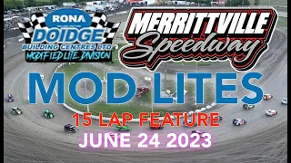 🏁 Merrittville Speedway 6/24/23  MOD LITES 20 LAP FEATURE RACE