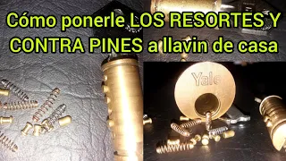 COMO ARMAR LOS RESORTES Y CONTRA PINES DE LLAVIN DE CASA #PINES #CERRAJERO #LLAVÍN #LLAVE