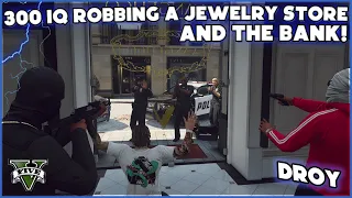 300 IQ Robbing A Jewelry Store & The Bank! | GTA 5 RP | Grizzley World RP