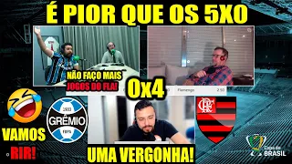 REAÇÕES GRÊMISTAS: "O BAIRRISTA" GRÊMIO 0x4 FLAMENGO - COPA DO BRASIL.