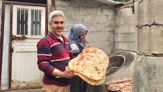 Odun Ateşinde Nar Gibi Kızarmış Tandır Ekmeği~Köy Lezzetleri😍