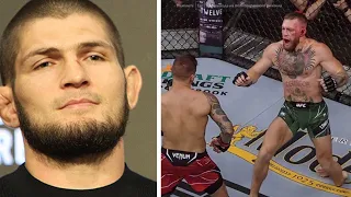 KHABIB NURMAGOMEDOV REACTS TO CONOR MCGREGOR LOSING TO DUSTIN POIRIER