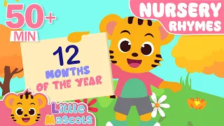 Months Of The Year + Head Shoulder Knees & Toes + more Little Mascots Nursery Rhymes & Kids Songs