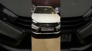 LADA Vesta установка светодиодных линз Technik Division 3" и ДХО Mercedes W204