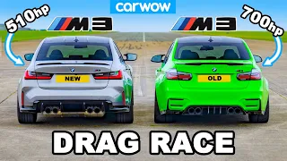 New BMW M3 v Old 700hp M3: DRAG RACE