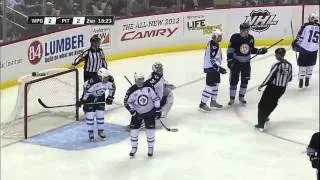 Winnipeg Jets @ Pittsburgh Penguins Highlights 2/11/12