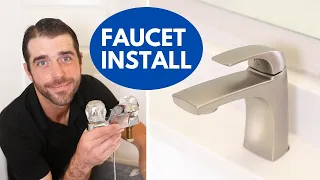 How to Replace & Install Bathroom Sink Faucets | Easy DIY Home Upgrade
