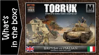 Tobruk British Vs Italians starter set for Flames of War mid-war 1942 - unboxing and review