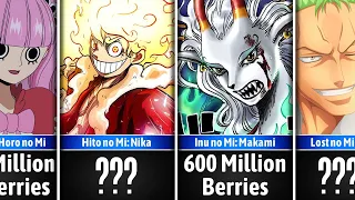 Highest One Piece Devil Fruit Bounties