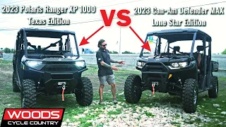 2023 Polaris Ranger XP 1000 (Texas Edition) VS 2023 Can-Am Defender MAX (Lone Star Edition)