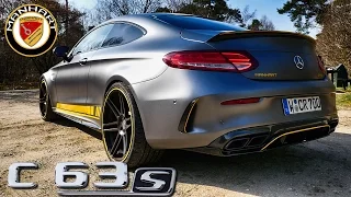 Mercedes C63 S AMG Coupe EXTREMELY LOUD! Manhart CR700 EXHAUST SOUND by AutoTopNL