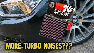 BMW 340i (B58) K&N air filter | Does it make a difference??? | BOV sound??