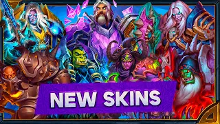 Hearthstone.  Voicelines of new skins the free Rewards Track and the Tavern Regular achievement.