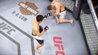 EA UFC 2 Korean Zombie VS Conor Mcgregor SLICK HEAD KICK KO