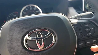 How to turn cruise control on Toyota Corolla 2020-2021