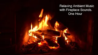 Relaxing ambience with crackling fireplace sounds. One hour