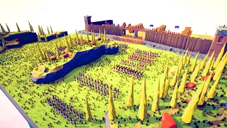 300x BRITISH ARMY SIEGE MONGOL ARMY - Totally Accurate Battle Simulator TABS