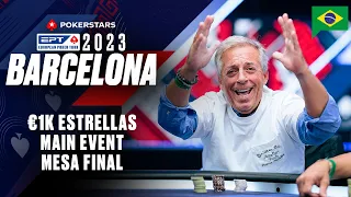EPT BARCELONA 2023: €1K Estrellas Main Event – MESA FINAL ♠️ PokerStars Brasil