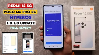 Redmi 12 5G HyperOS 1.0.1.0 Update 12+ Features Full Changelog | Poco M6 Pro 5G HyperOS Update!
