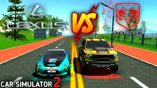 Lexus Lc500 Vs Dodge Ram Trx | Drag Race | Car Simulator 2