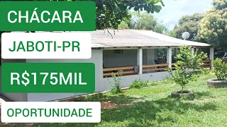 CHÁCARA PRONTA (VENDIDO) + CASA R$175MIL OPORTUNIDADE JABOTI-PR