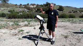 Electronically Assisted Astronomy (EAA) with an SCT on an Alt-Az Mount