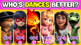 Guess The Character By Their DANCE #30| Who Dances Better?Elemental, Encanto,Wednesday,Cosita,Sing 2