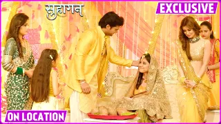 Suhaagan On Location: Nidhi Ki Godbharaayi Me Amma Ne Khela Game, Bindiya Ne Stage Par Kiya Elaan