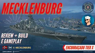 Mecklenburg Encouraçado Tier X Alemão no World of Warships Review com Build e Gameplay