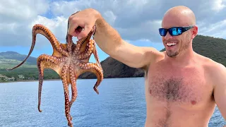 Fried Octopus Nuggets - Catch n' Cook a Seafood Feast!!