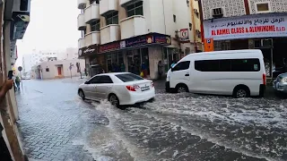 Heavy Rain in Dubai (UAE) | Deira Dubai  Raining Day Complete Walking Tour 4k