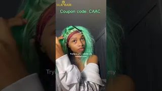 Mint Green Bob Wig🦗Customized Blonde To Green Color | Affordable Short Bob Wig Install Ft.@UlaHair